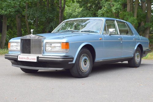 1988 E Rolls Royce Silver Spirit ABS EFI in Light Ocean Blue For Sale