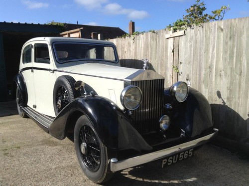 1936 Rolls Royce 25/30 Limo with glass division For Sale