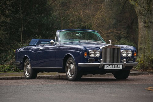 1971 Rolls-Royce Corniche Convertible Ex-Sir Bruce Forsyth For Sale by Auction