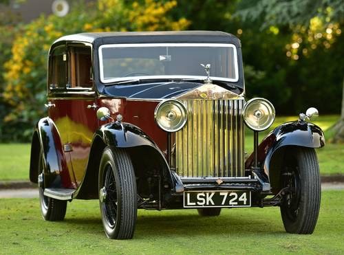 1933 Rolls Royce 20/25 Thrupp & Maberly Sports Saloon SOLD