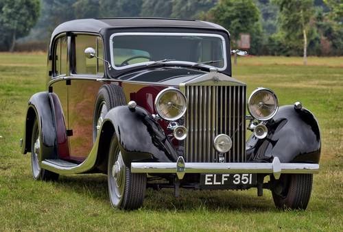 1937 Rolls Royce Phantom 3 Barker Swept Back Saloon. For Sale