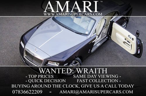 Wanted: Rolls Royce Wraith In vendita
