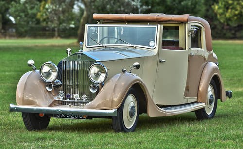 1936 Rolls Royce 25/30 Sedanca. SOLD