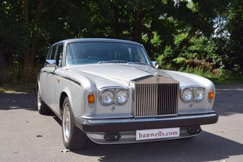1980 V Rolls Royce Silver Shadow II in Georgian Silver For Sale