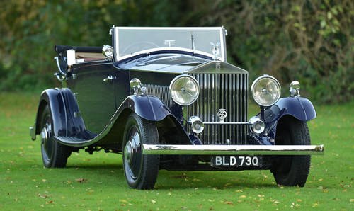 1934 Rolls Royce Phantom II three position drop-head Coupe For Sale