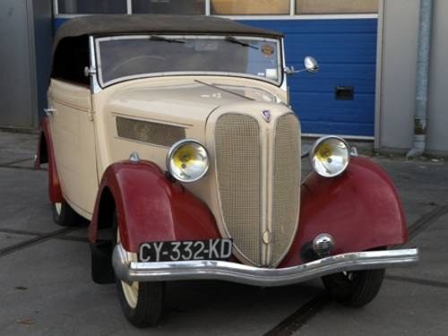 Rosengart LR4N2 cabriolet 1937. For Sale