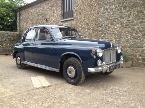 Royal Blue Rover P4 100 - Overdrive - 1961. For Sale