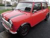 1990 Flame Red Mini + Rare John Cooper Conversion For Sale
