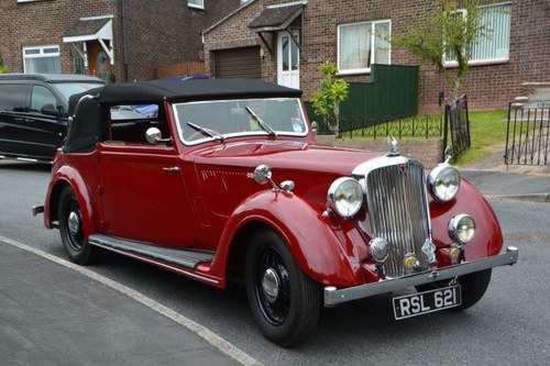 1939 Rover 14/6 P2 Tickford DHC For Sale by Auction