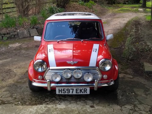 1991 Mini cooper - 1.2 petrol, red with white strips For Sale