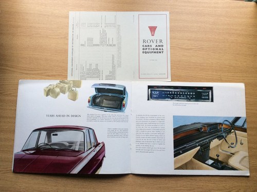 1965 Rover 2000 sales brochure In vendita