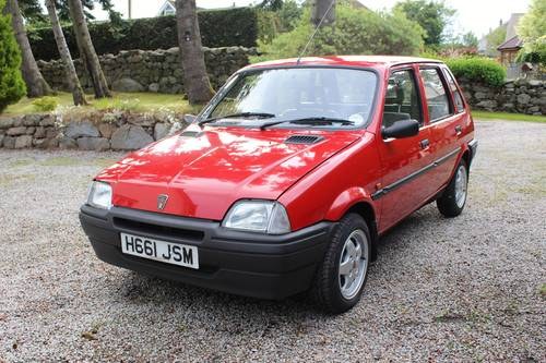 1991 Rover Metro 1.1L. Excellent condition 23,000 miles SOLD