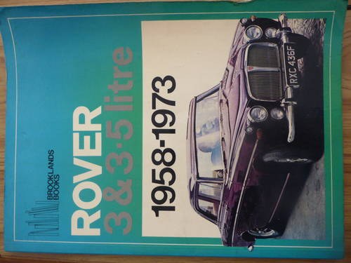1958 Rover book For Sale