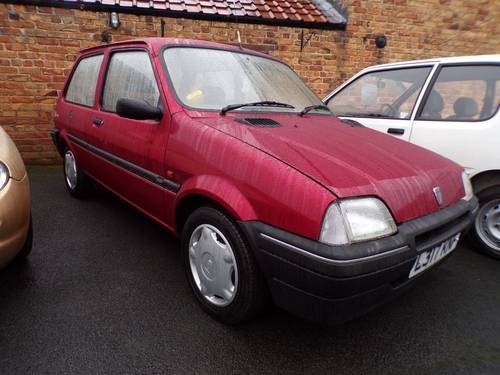 FEBRUARY AUCTION. 1994 Rover Metro Nightfire For Sale by Auction