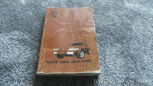 Rover SD1 series1  .2300 2600 3500 manual +auto SOLD