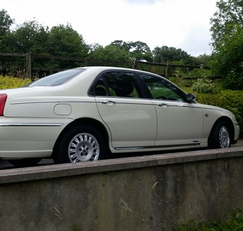 2001 Rover 75 manual old english white red leather For Sale