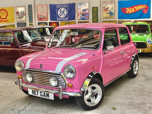 Restored Pastel Pink 1996 Rover Mini 1275cc SPI 53hp For Sale