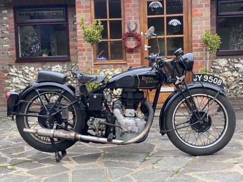 1937 Royal Enfield G Model ' Bread And Dripping ' De Luxe ! Kaufen Bei