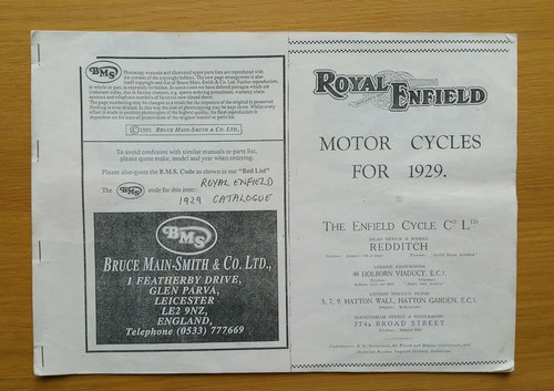 1929 ROYAL ENFIELD LIGHT 350cc VERY RARE WITH V5C & ORIGINAL REG For Sale