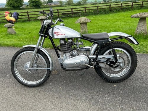 1957 Royal Enfield 350 cc Single Trials Bike , Road Register VERKOCHT