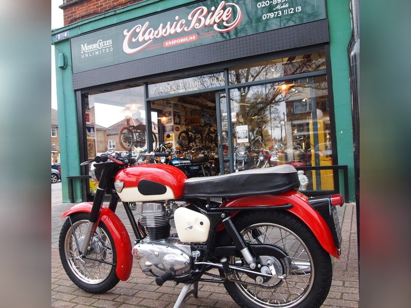 1965 Royal Enfield 250 Crusader, restored by last owner.