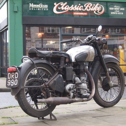 1949 Royal Enfield Model G 350cc Original & Unmolested. VENDUTO