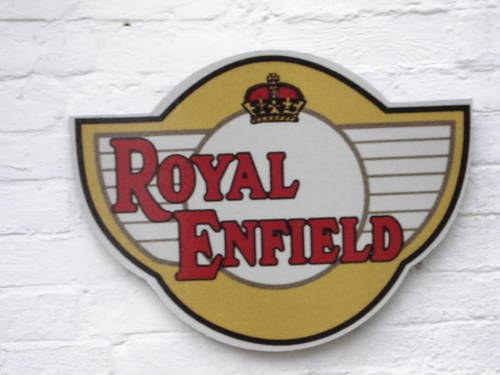 Royal Enfield garage sign For Sale