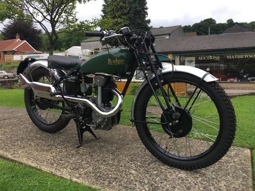 AUGUST AUCTION. 1939 Rudge 250 For Sale by Auction