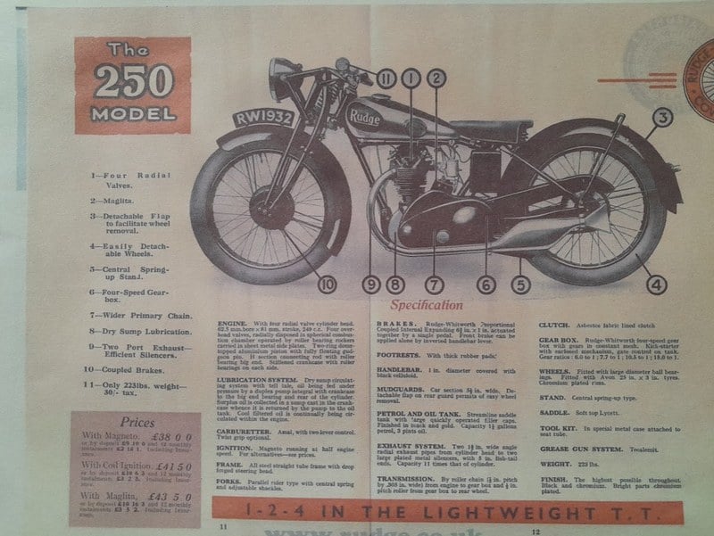 1933 Rudge Standard - 1