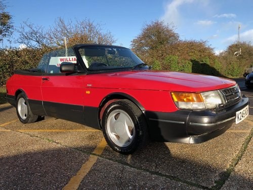 1992 Saab 900 Turbo 16V S. Convertable. Low mileage.  For Sale