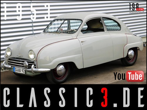 1953 SAAB 92B DELUXE - RESTORED - WATCH THE VIDEO!!! For Sale