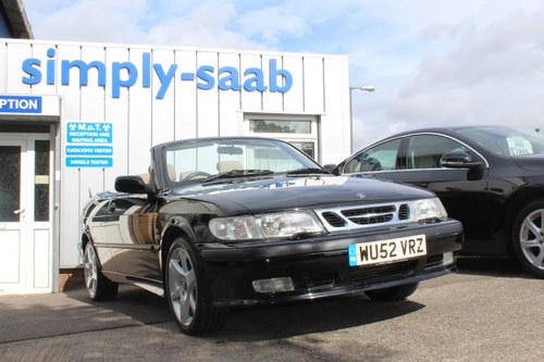 2002 LOVELY 9-3 SE TURBO CONVERTIBLE  SOLD