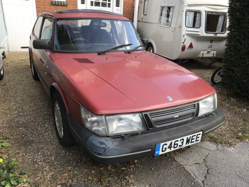 1990 Saab 900 S 16v Auto only 84000 miles from new SOLD