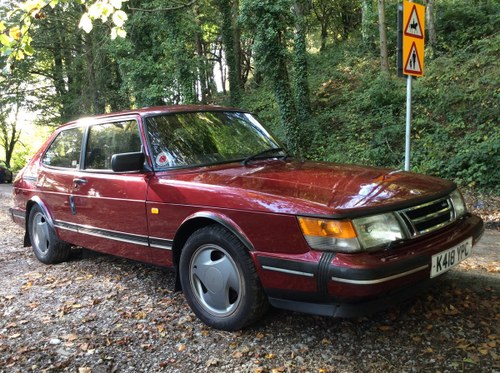 1993 Ruby Saab 900 T16  Very rare SOLD