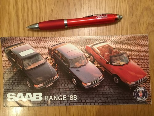 1988 Saab 900/9000 brochure VENDUTO