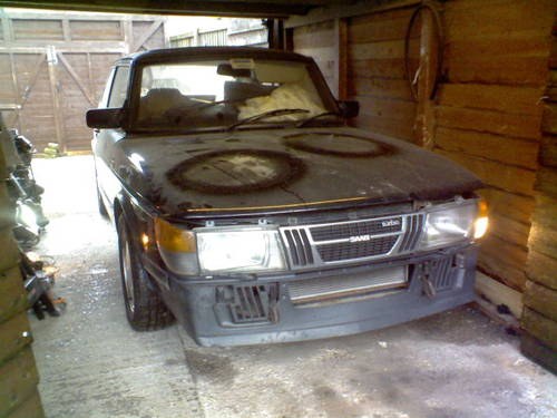 1983 black saab 900 turbo 8v apc restoration project SOLD