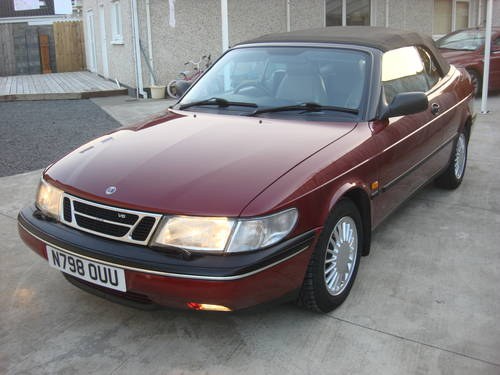1995 saab 900 2.5v6 convertible auto 52,000 miles For Sale