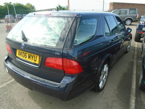 2006 SAAB 95 1910cc TURBO DIESEL ESTATE IN BLUE MATCHING LEATHER For Sale