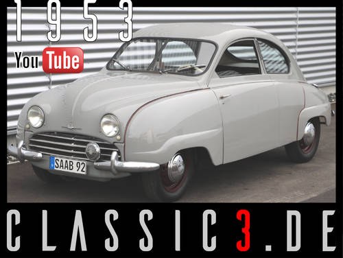 1953 SAAB 92B DELUXE - WATCH THE VIDEO!!! For Sale