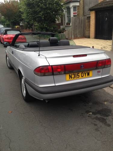 1995 Saab convertible with leather trim SOLD
