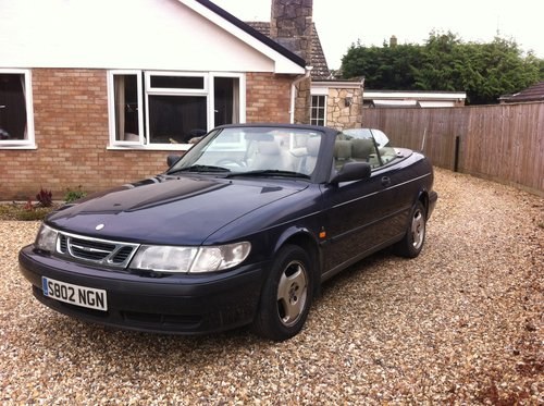 1998 Saab 9-3 Convertible Auto as spares or repairs For Sale