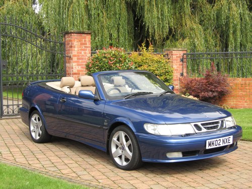 2002 SAAB 9-3 2.0t Conv - 1 previous owner, 47k, fsh, NOW £2600! SOLD