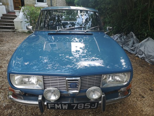 1971 Saab 99 1854cc 87hp LHD 37000Km Middle Blue For Sale