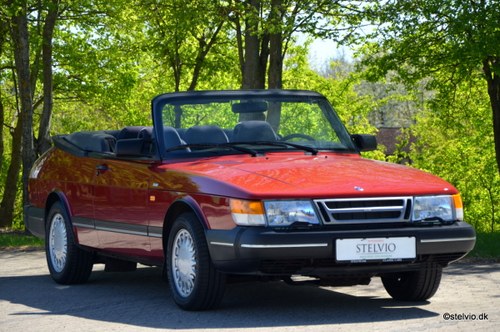 1990 Saab 900i 16V Convertible only 20.766km from new and PERFECT VENDUTO
