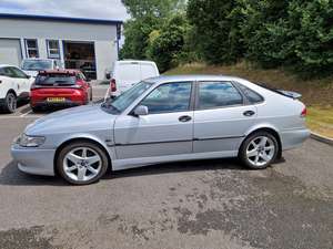 2001 SAAB 9-3 Aero 5-door hatch, manual, silver For Sale (picture 2 of 12)