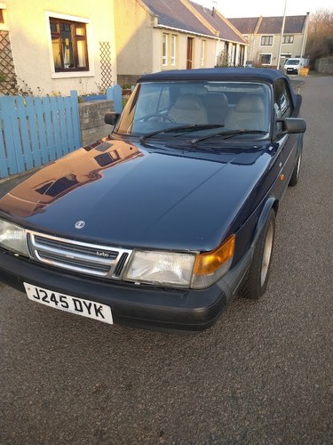 1992 Saab 900 S Convertible In vendita