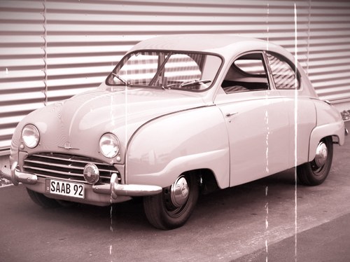 1953 SAAB 92 / 92B DeLUXE drag coefficient as a Ferrari F40 Te koop