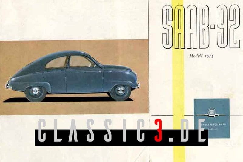 1953 Saab 92 - 2 1953 Saab 92 - 2