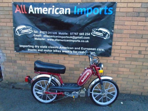 SACHS SUBURBAN 50CC MOPED (1980) MET RED  SOLD