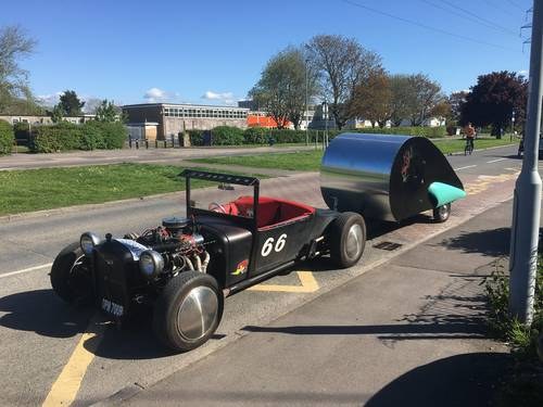 Hotrod and teardrop trailer combo! 1976 tax exempt For Sale